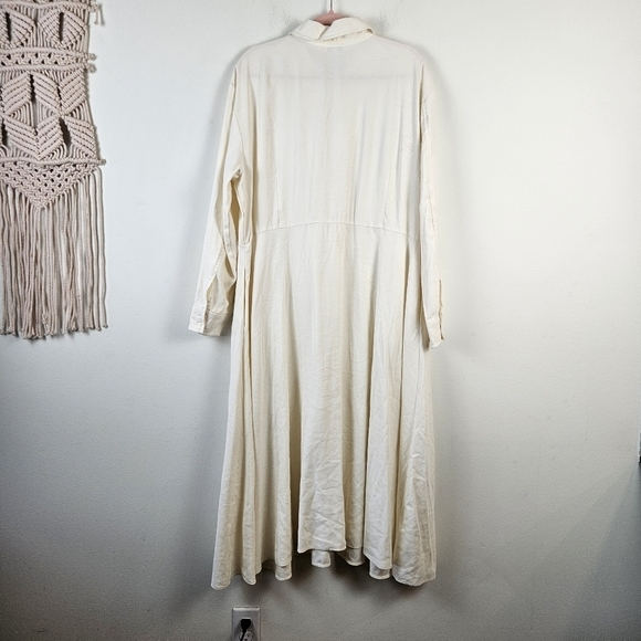 Nordstrom Plus Full Zip dress Size 2X Lagenlook Cream - Picture 6 of 8